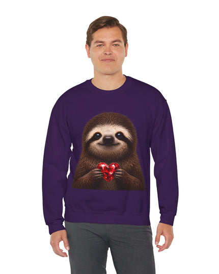 Sloth & Red Gem Crewneck — Intentional, Steady Sweatshirt