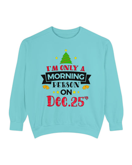 Christmas Sweatshirt "I’m Only A Morning Person On Dec. 25th"