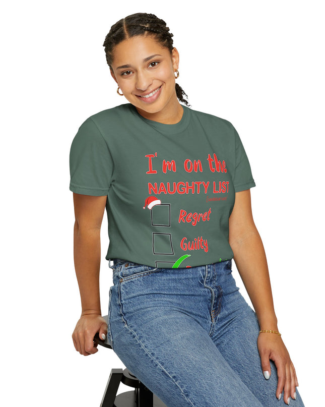 Naughty List T-Shirt – "I’m on the Naughty List: Proud of It" Christmas Tee