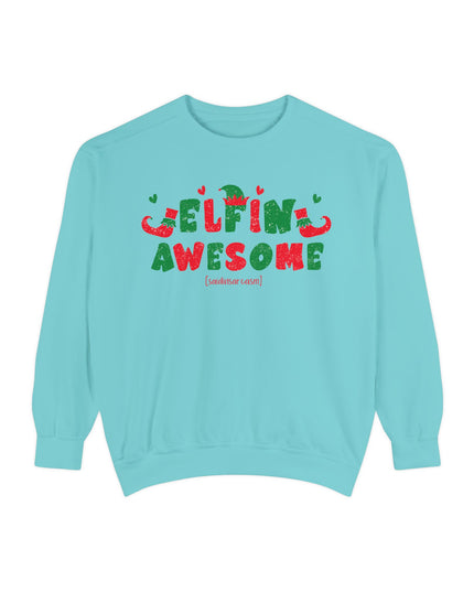 'Elfing Awesome' Sweatshirt — Funny Christmas Holiday Crewneck