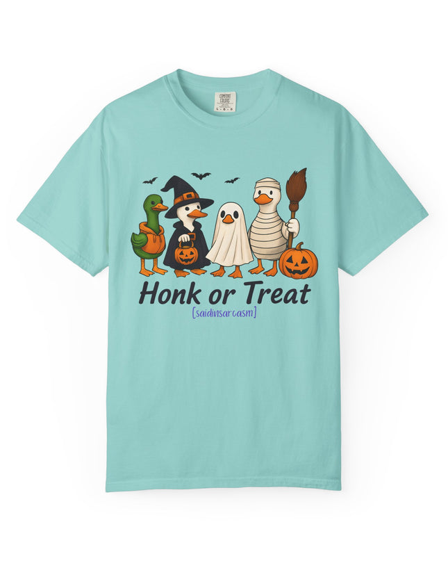 'Honk or Treat'  Funny Duck Halloween T-Shirt