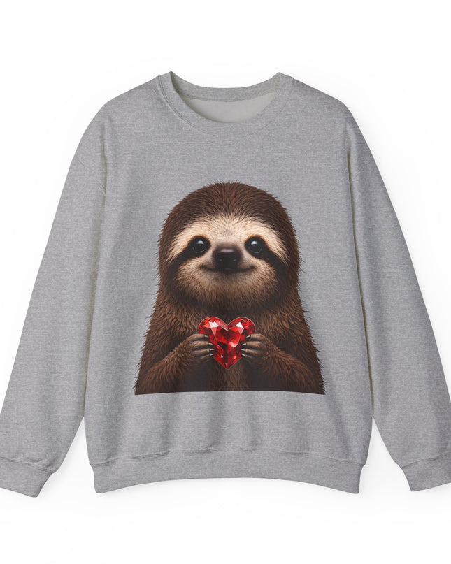 Sloth & Red Gem Crewneck — Intentional, Steady Sweatshirt
