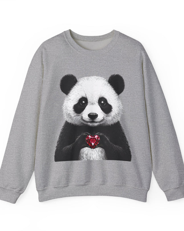 Panda Holding Red Gem Sweatshirt — Calm, Selective, Worth It