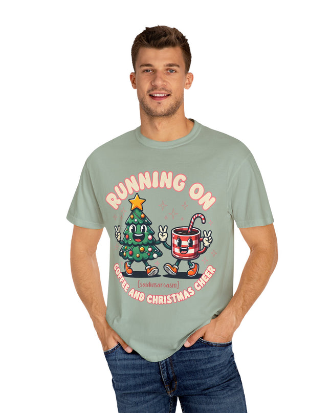 Running On Coffee & Christmas Cheer T-Shirt