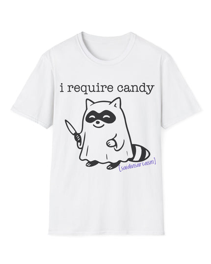 'I Require Candy' Funny Halloween T-Shirt