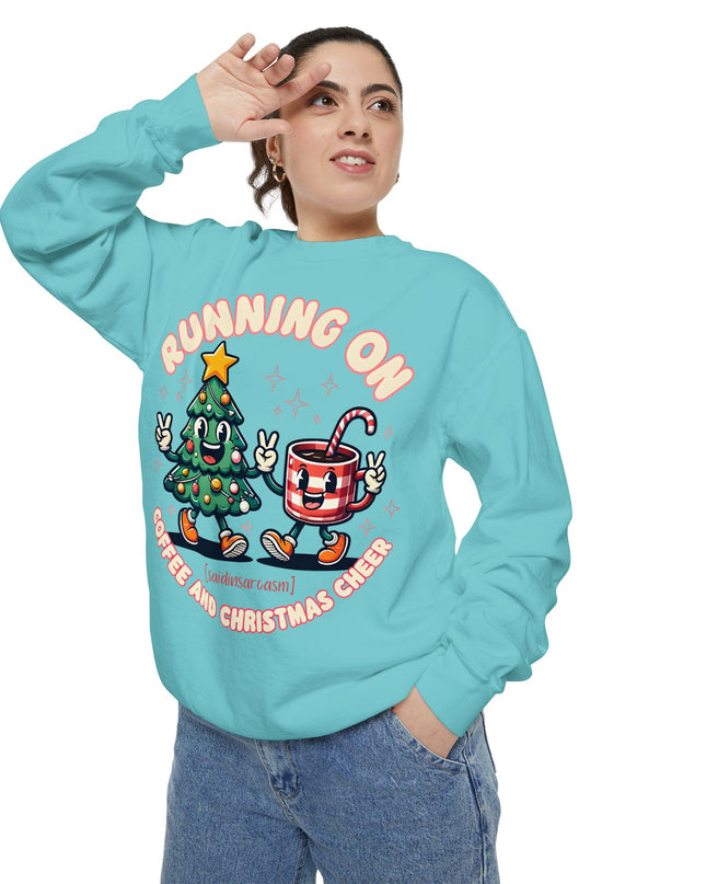 Running On Coffee & Christmas Cheer Sweat Shirt