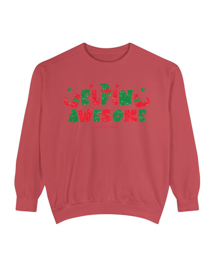'Elfing Awesome' Sweatshirt — Funny Christmas Holiday Crewneck