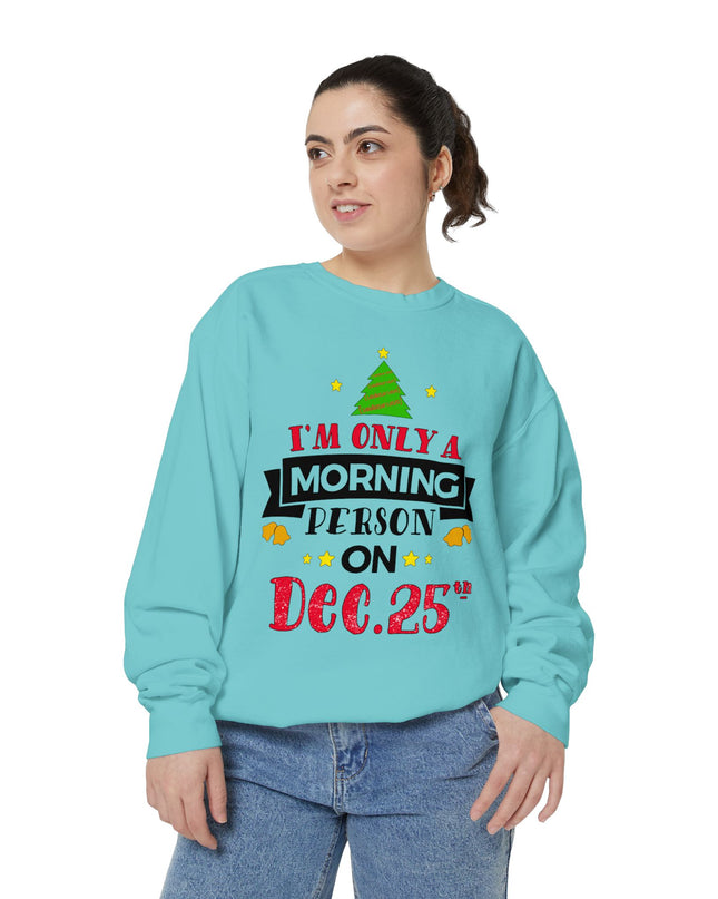 Christmas Sweatshirt "I’m Only A Morning Person On Dec. 25th"