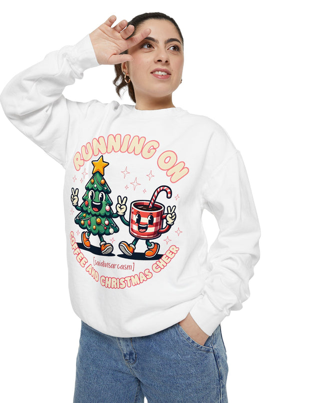 Running On Coffee & Christmas Cheer Sweat Shirt