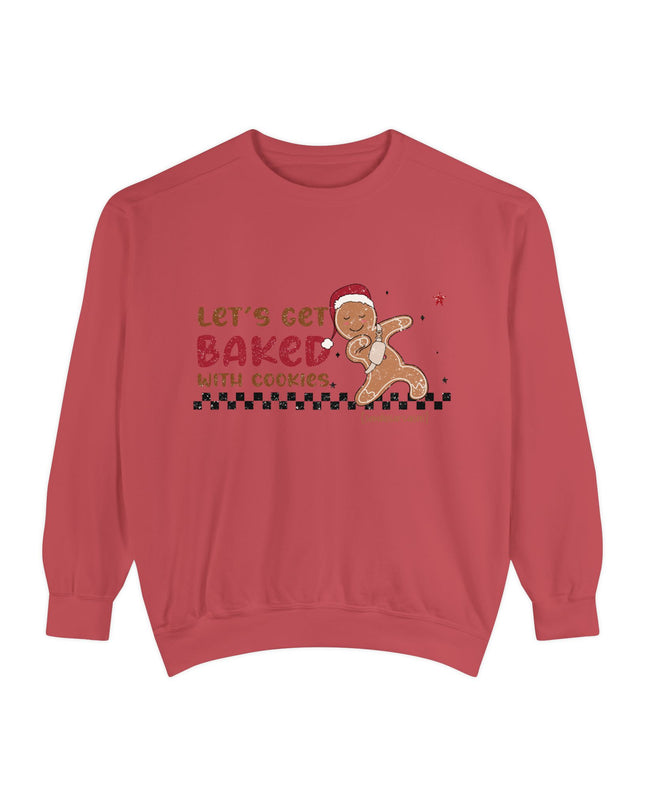 'Let’s Get Baked with Cookies' Sweatshirt — Gingerbread Holiday Crewneck