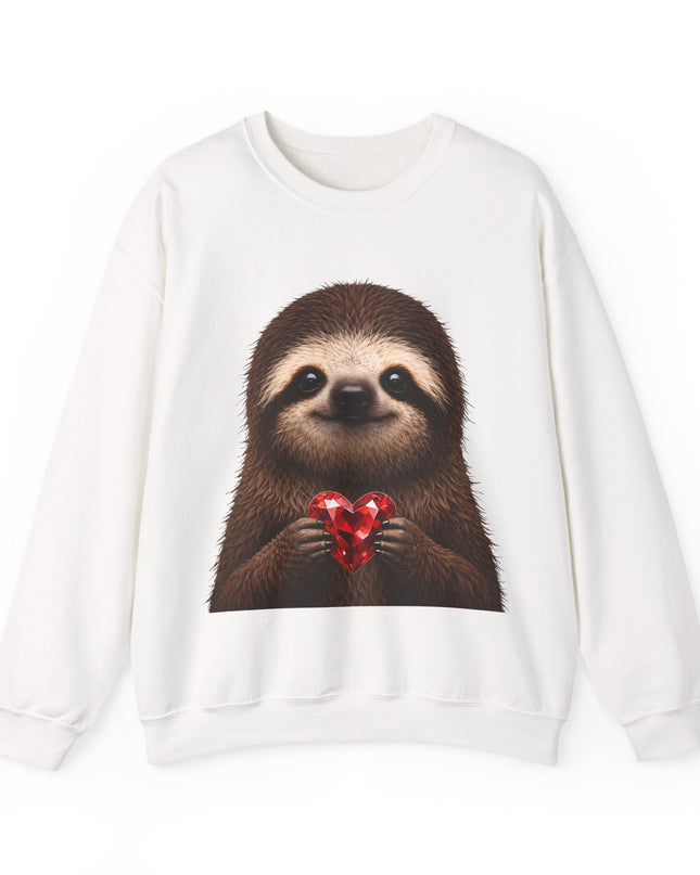 Sloth & Red Gem Crewneck — Intentional, Steady Sweatshirt