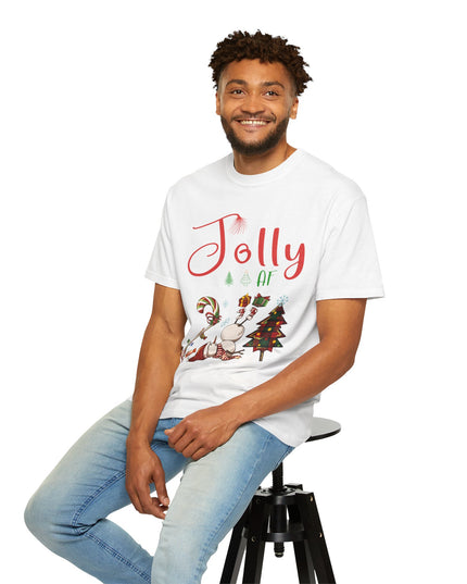 "Jolly AF" Christmas T-Shirt — Festive Holiday Graphic Tee