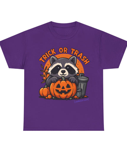 'Trick or Trash' Funny Raccoon Halloween T-Shirt