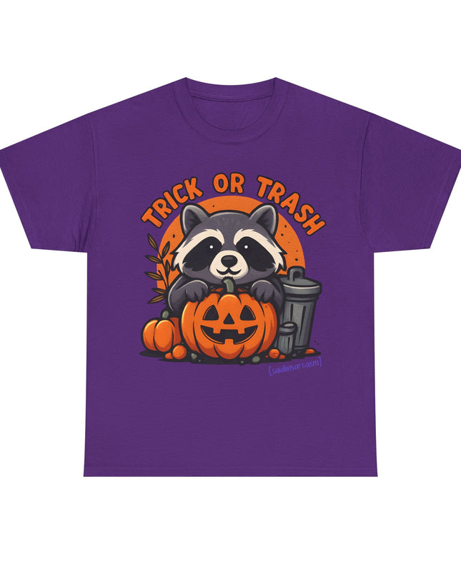 'Trick or Trash' Funny Raccoon Halloween T-Shirt