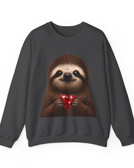 Sloth & Red Gem Crewneck — Intentional, Steady Sweatshirt