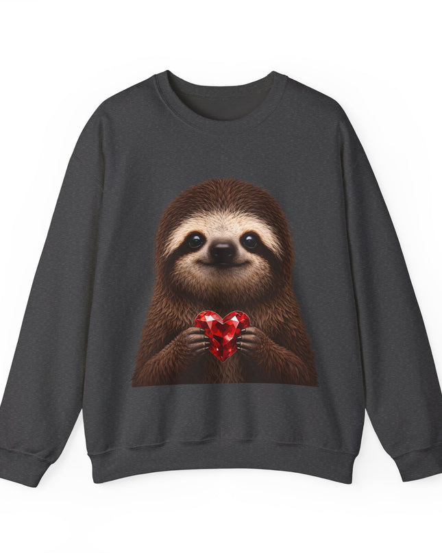Sloth & Red Gem Crewneck — Intentional, Steady Sweatshirt