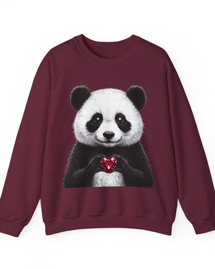 Panda Holding Red Gem Sweatshirt — Calm, Selective, Worth It