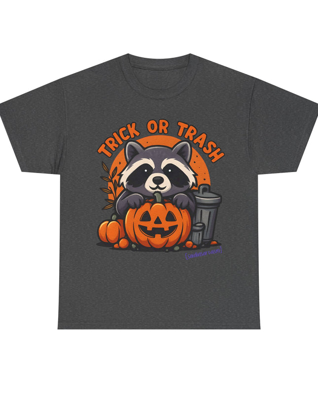 'Trick or Trash' Funny Raccoon Halloween T-Shirt