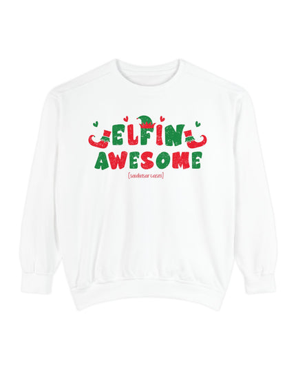 'Elfing Awesome' Sweatshirt — Funny Christmas Holiday Crewneck