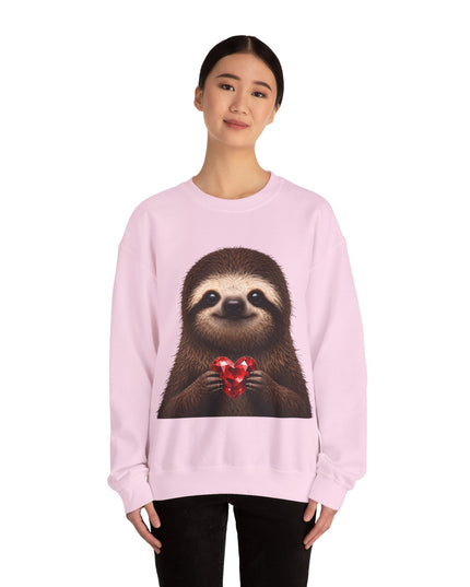 Sloth & Red Gem Crewneck — Intentional, Steady Sweatshirt