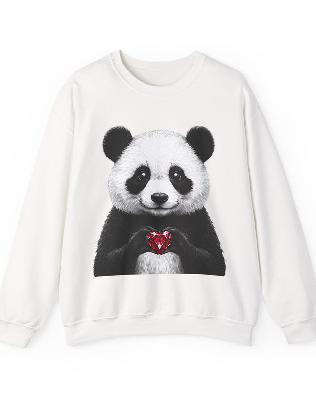 Panda Holding Red Gem Sweatshirt — Calm, Selective, Worth It