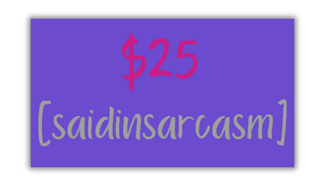 SaidInSarcasm Gift Card
