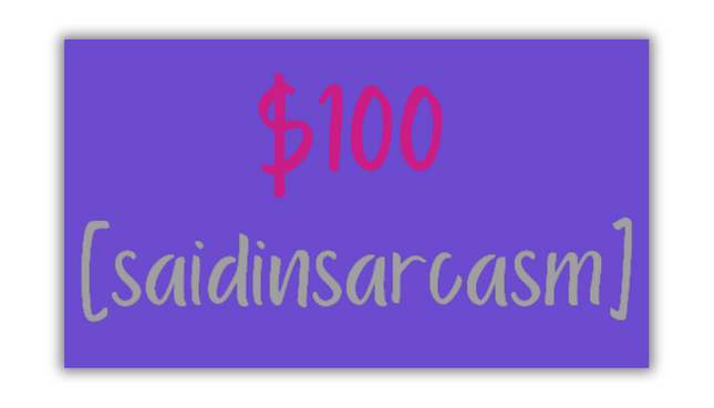 SaidInSarcasm Gift Card